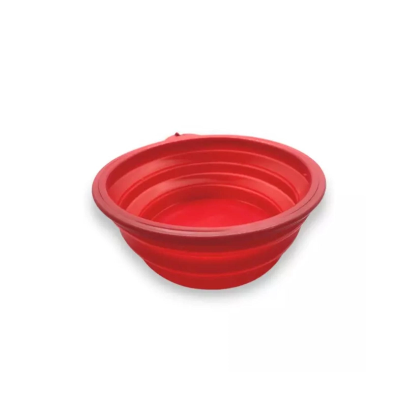 PLATO PLEGABLE DE COMIDA MINNIE ROJO PARA MASCOTAS - 3