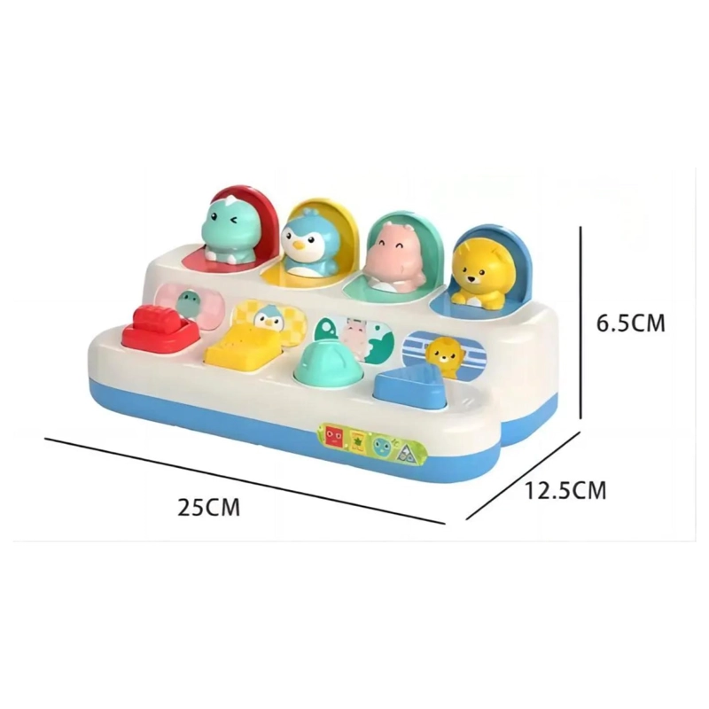 JUGUETE DIDACTICO INTERACTIVO POP UP ANIMALES INFANTIL - 3