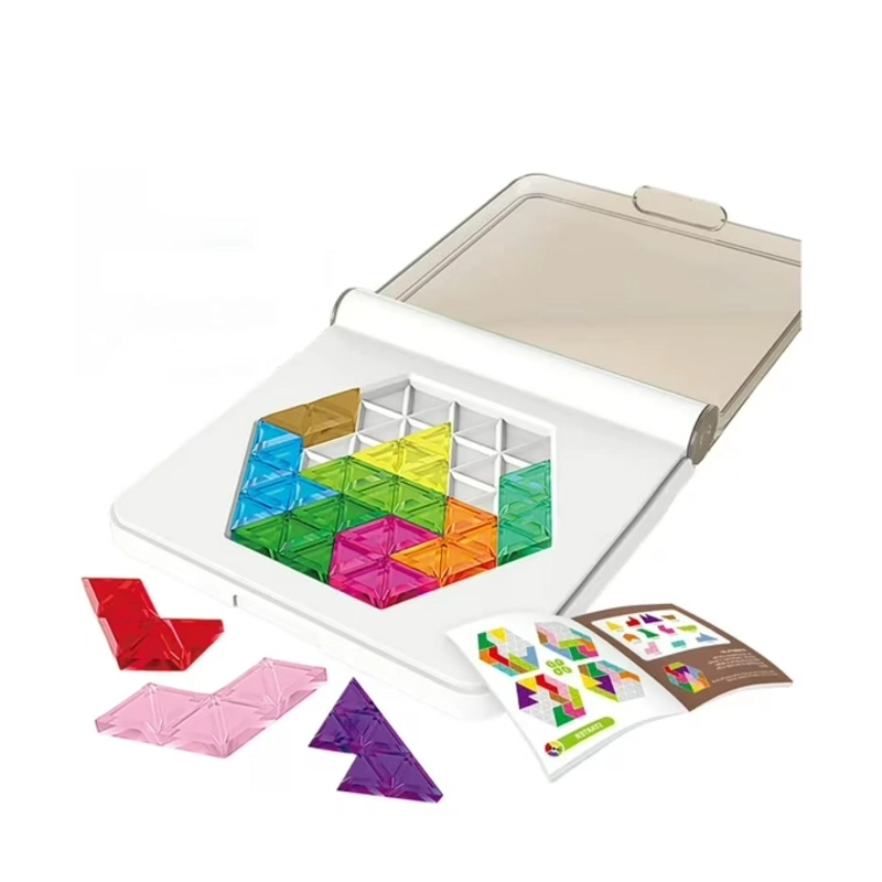 JUGUETE ROMPECABEZAS HEXAGONAL DIDACTICO COLORES INFANTIL - 1