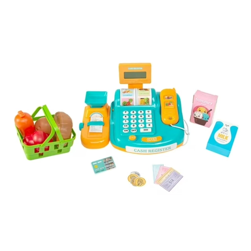 JUGUETE CAJA REGISTRADORA LUCES SONIDOS ACCESORIOS INFANTIL - 1