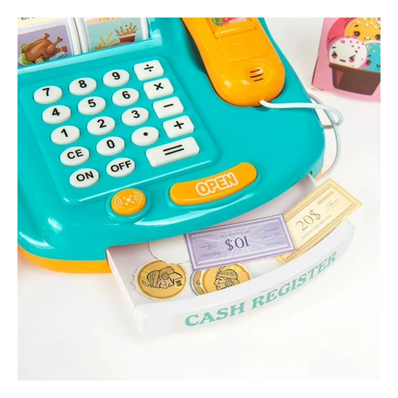 JUGUETE CAJA REGISTRADORA LUCES SONIDOS ACCESORIOS INFANTIL - 3