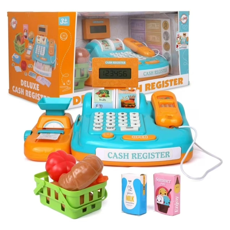 JUGUETE CAJA REGISTRADORA LUCES SONIDOS ACCESORIOS INFANTIL - 4