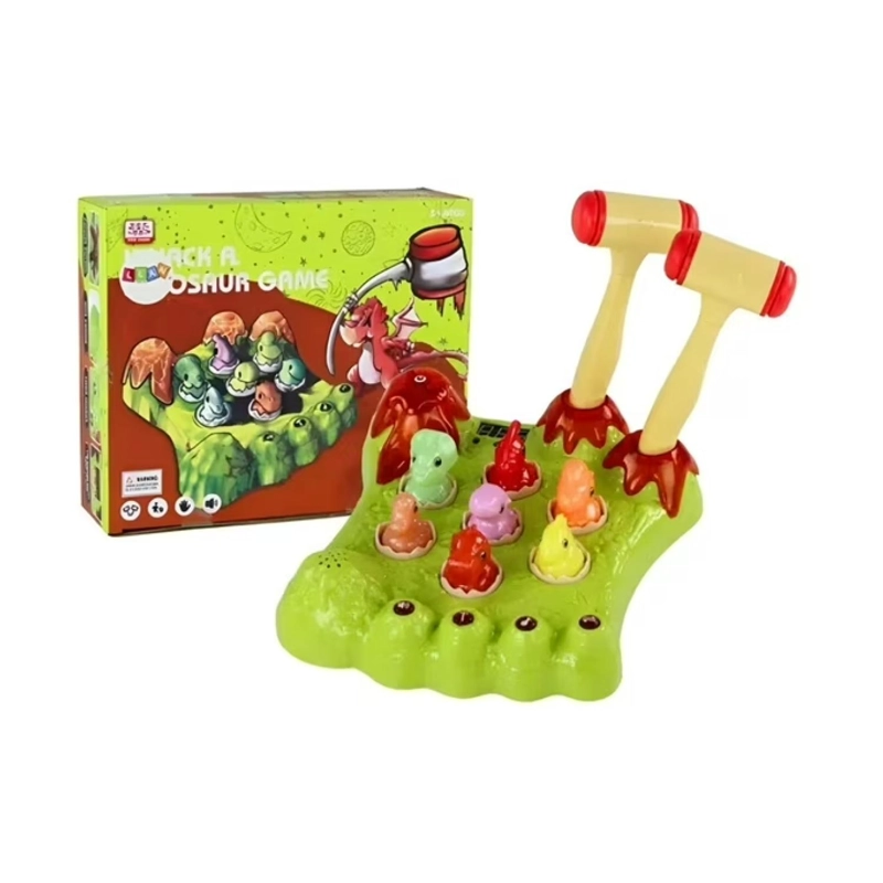 JUGUETE GOLPEA AL DINOSAURIO CON SONIDOS VERDE INFANTIL - 2