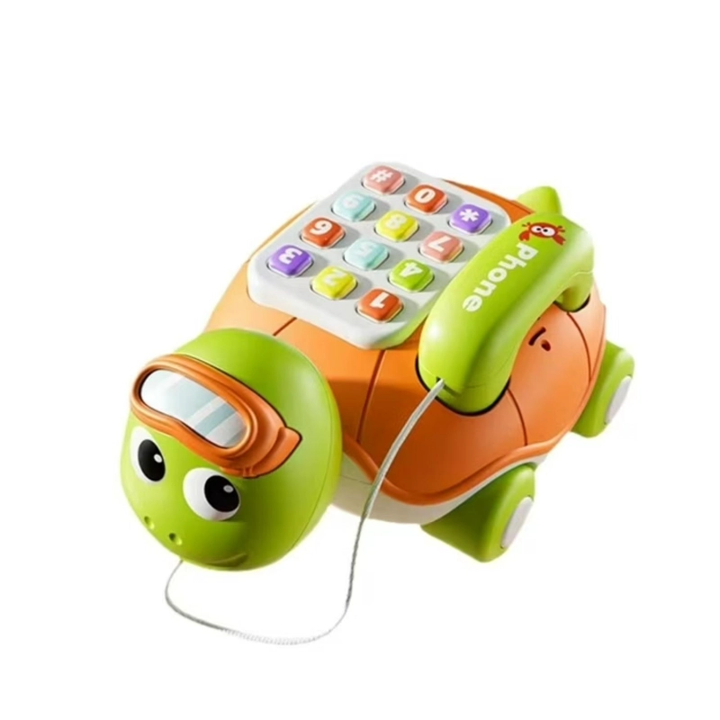 JUGUETE TELEFONO TORTUGA INTERACTIVO CON SONIDOS INFANTIL - 1
