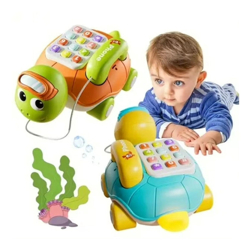 JUGUETE TELEFONO TORTUGA INTERACTIVO CON SONIDOS INFANTIL - 3