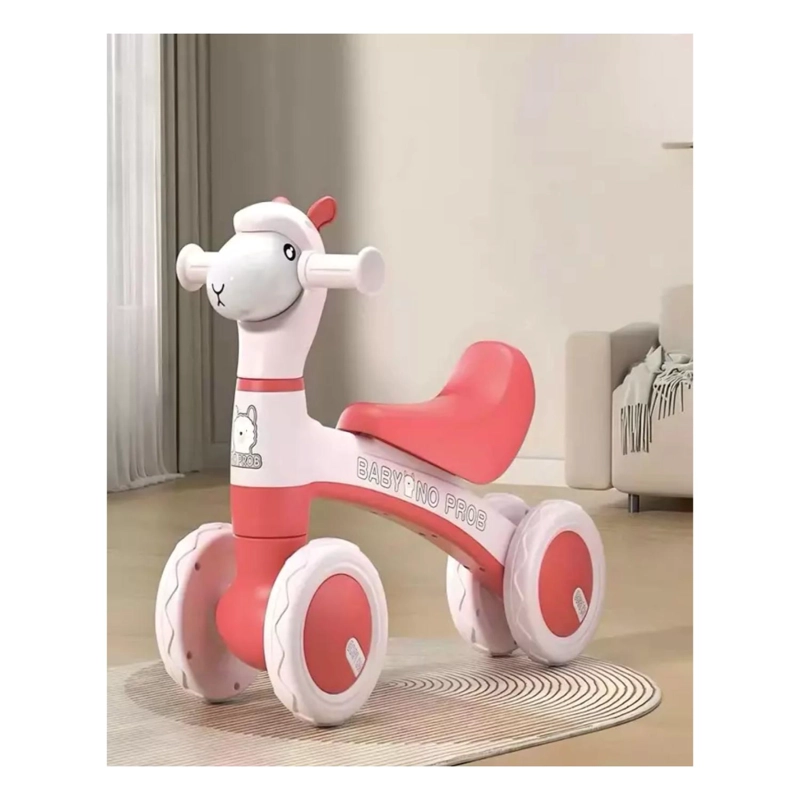 JUGUETE CORREPASILLO BICICLETA DE EQUILIBRIO ROSADO INFANTIL - 2
