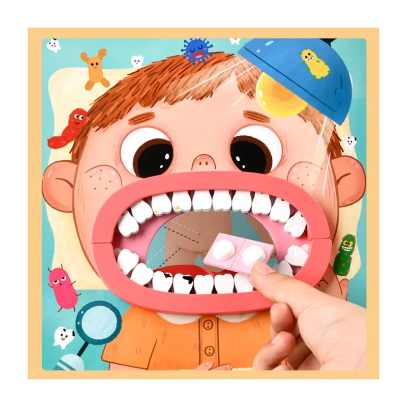 JUGUETE DENTISTA DE MADERA CON ACCESORIOS MALETIN INFANTIL - 2