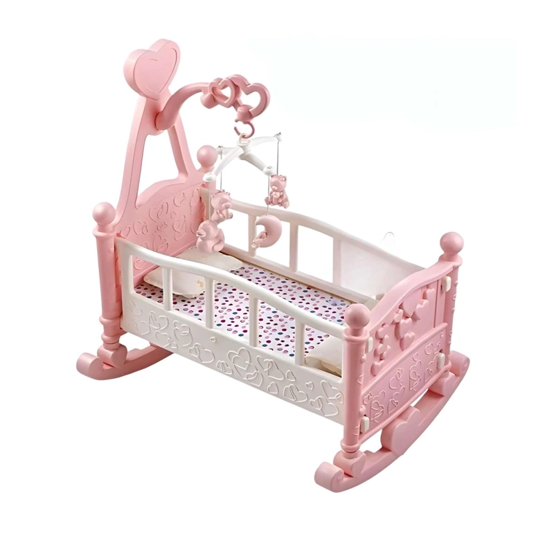 JUGUETE CUNA PARA MUÑECAS 53X53X32CM ROSADO INFANTIL - 1