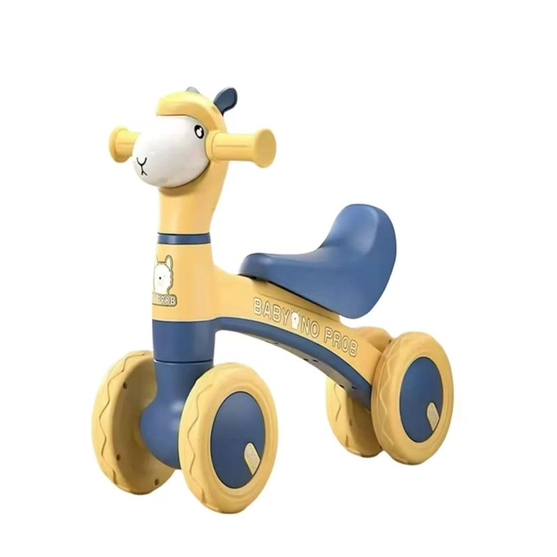 JUGUETE CORREPASILLO BICICLETA DE EQUILIBRIO AMARILLO INFANTIL - 1
