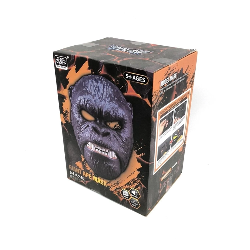 JUGUETE MASCARA DE KING KONG BLANCO MOVIMIENTO Y SONIDO INFANTIL - 5
