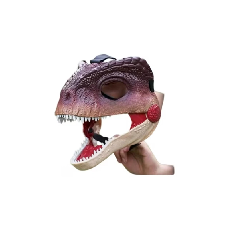 JUGUETE MASCARA DE T-REX MOVIMIENTO Y SONIDO INFANTIL - 1