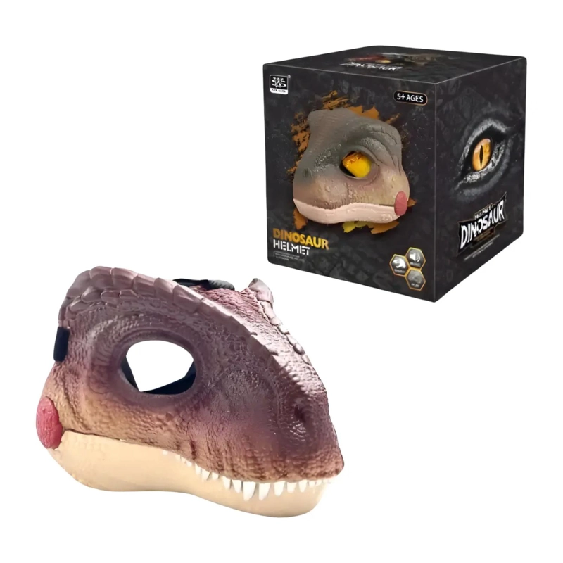 JUGUETE MASCARA DE T-REX MOVIMIENTO Y SONIDO INFANTIL - 2