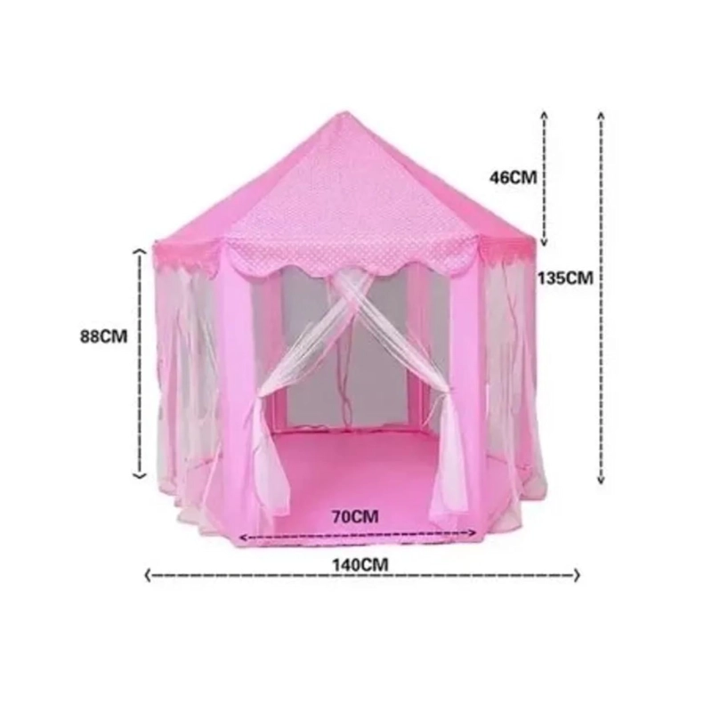 JUGUETE CARPA CASTILLO PRINCESAS 135X140CM ROSADO INFANTIL - 2