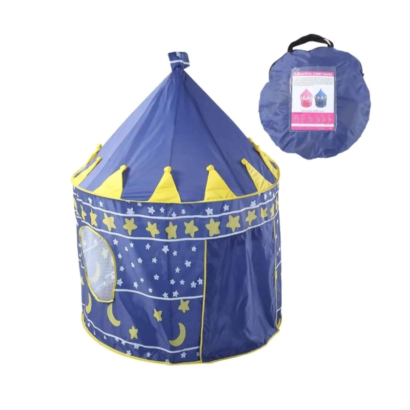 JUGUETE CARPA CASTILLO PLEGABLE 135X150CM AZUL INFANTIL - 1