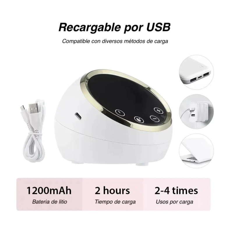 EXTRACTOR DE LECHE DOBLE SUCCION ELECTRICO USB BLANCO INFANTIL - 2