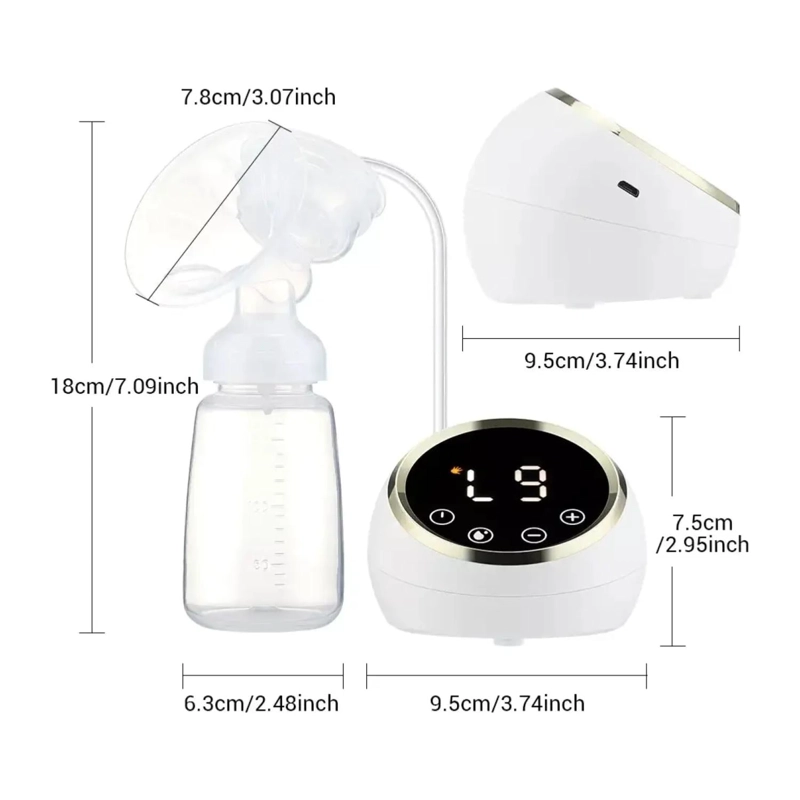 EXTRACTOR DE LECHE DOBLE SUCCION ELECTRICO USB BLANCO INFANTIL - 3