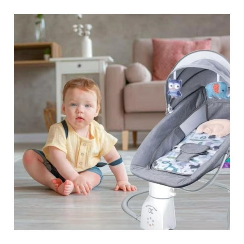 SILLA MECEDORA CON CONTROL REMOTO PARA SIESTAS DE BEBES INFANTIL - 2