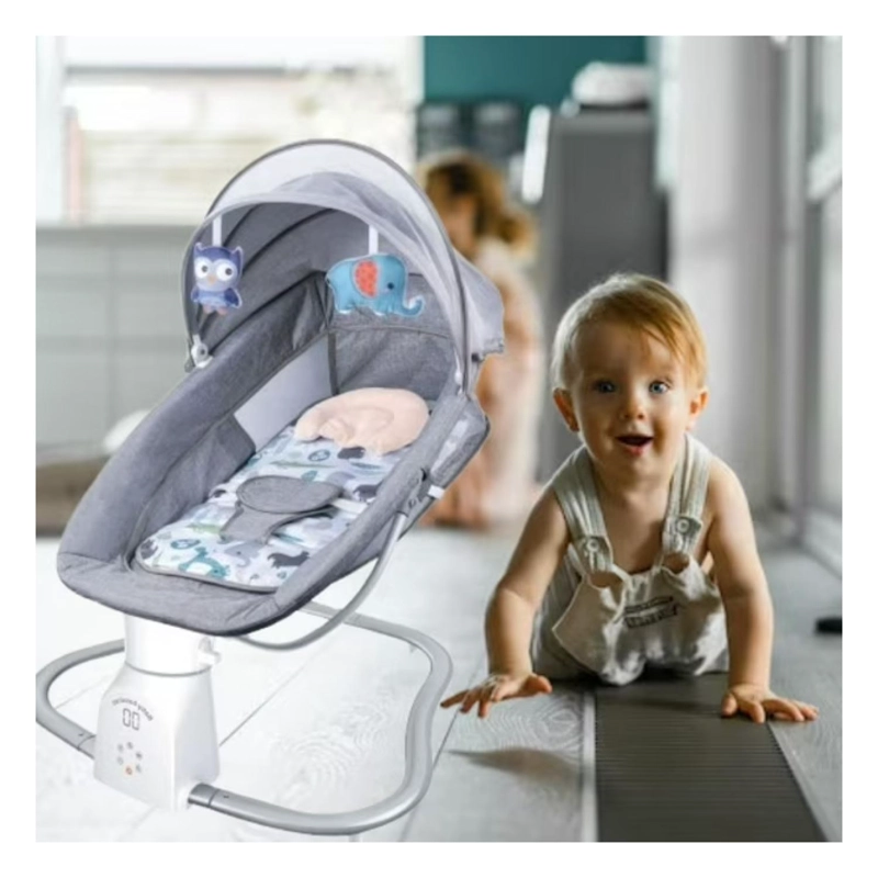 SILLA MECEDORA CON CONTROL REMOTO PARA SIESTAS DE BEBES INFANTIL - 3