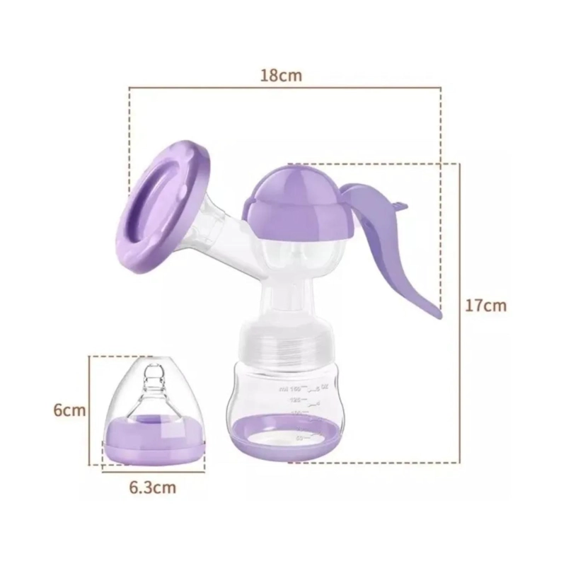 EXTRACTOR DE LECHE MANUAL SACALECHE MAMADERA CHUPETE INFANTIL - 5