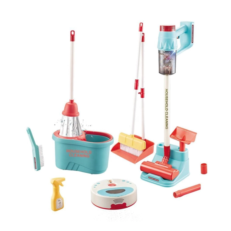 JUGUETE SET DE LIMPIEZA 16PZAS CON ASPIRADORA A PILAS INFANTIL - 2