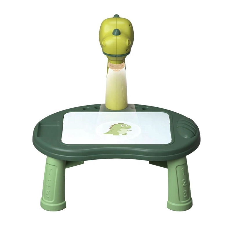 JUGUETE MESA PROYECTORA DE DIBUJOS DINOSAURIOS 34PZAS VERDE INFANTIL - 2