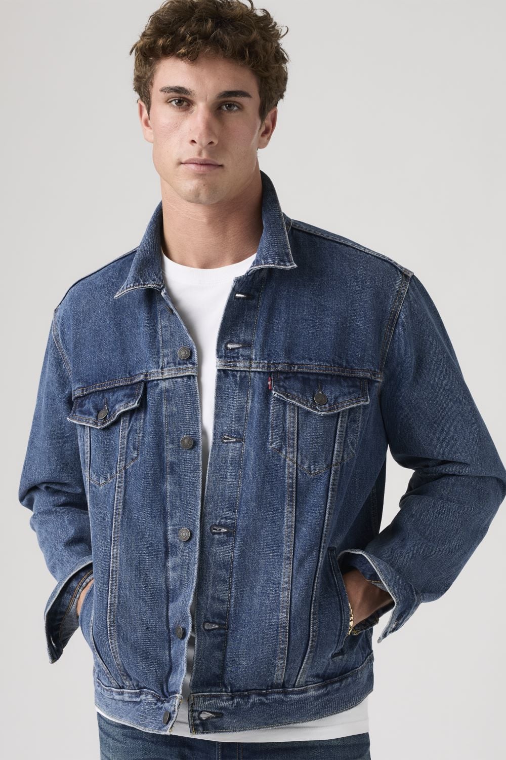 CHAQUETA HOMBRE REGULAR FIT CLASICA AZUL LEVIS 72334-0130 - 4