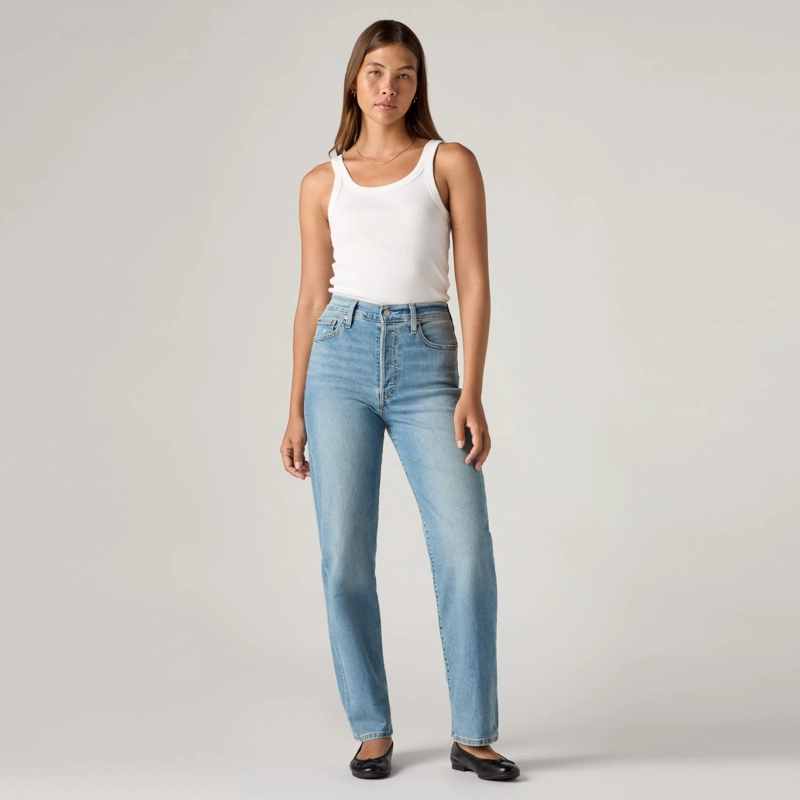 JEANS MUJER RIBCAGE STRAIGHT ANKLE AZUL LEVIS 72693-0165 - 4