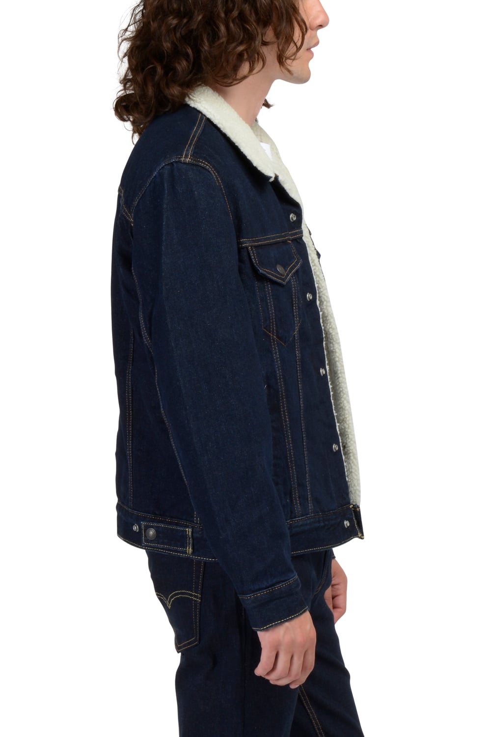 CHAQUETA HOMBRE REGULAR SHERPA AZUL OSCURO LEVIS 16365-0075 - 2