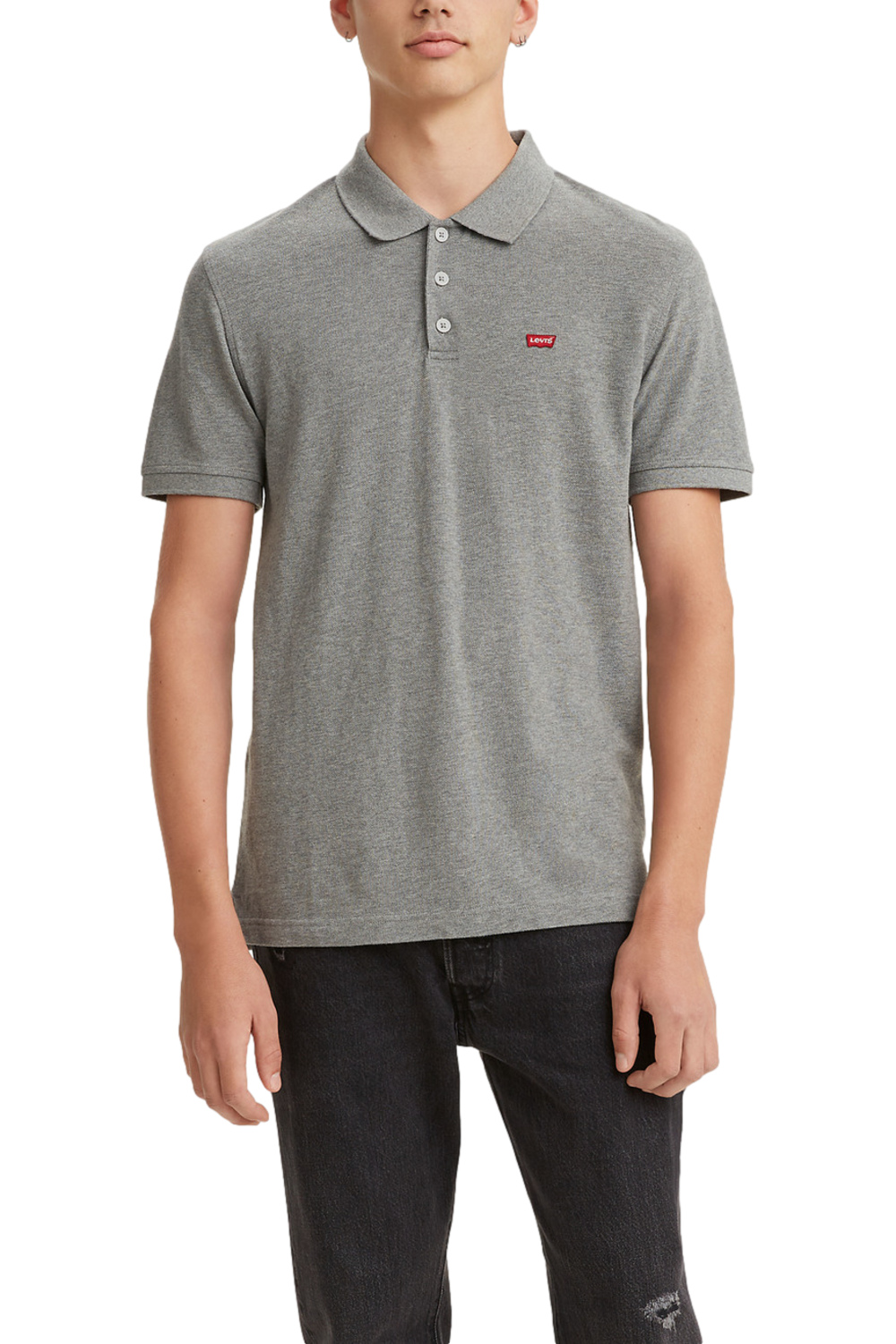 POLERA HOMBRE REGULAR FIT LISA LOGO GRIS LEVIS 35883-0004 - 1
