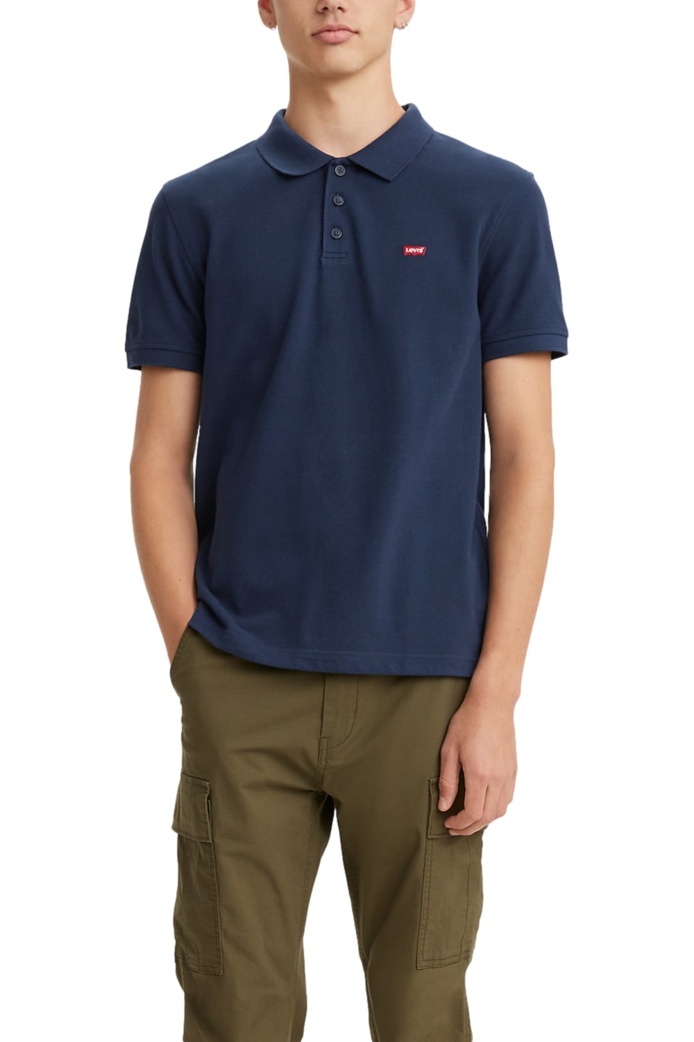 POLERA HOMBRE REGULAR FIT LISA CON LOGO AZUL LEVIS 35883-0005 - 1