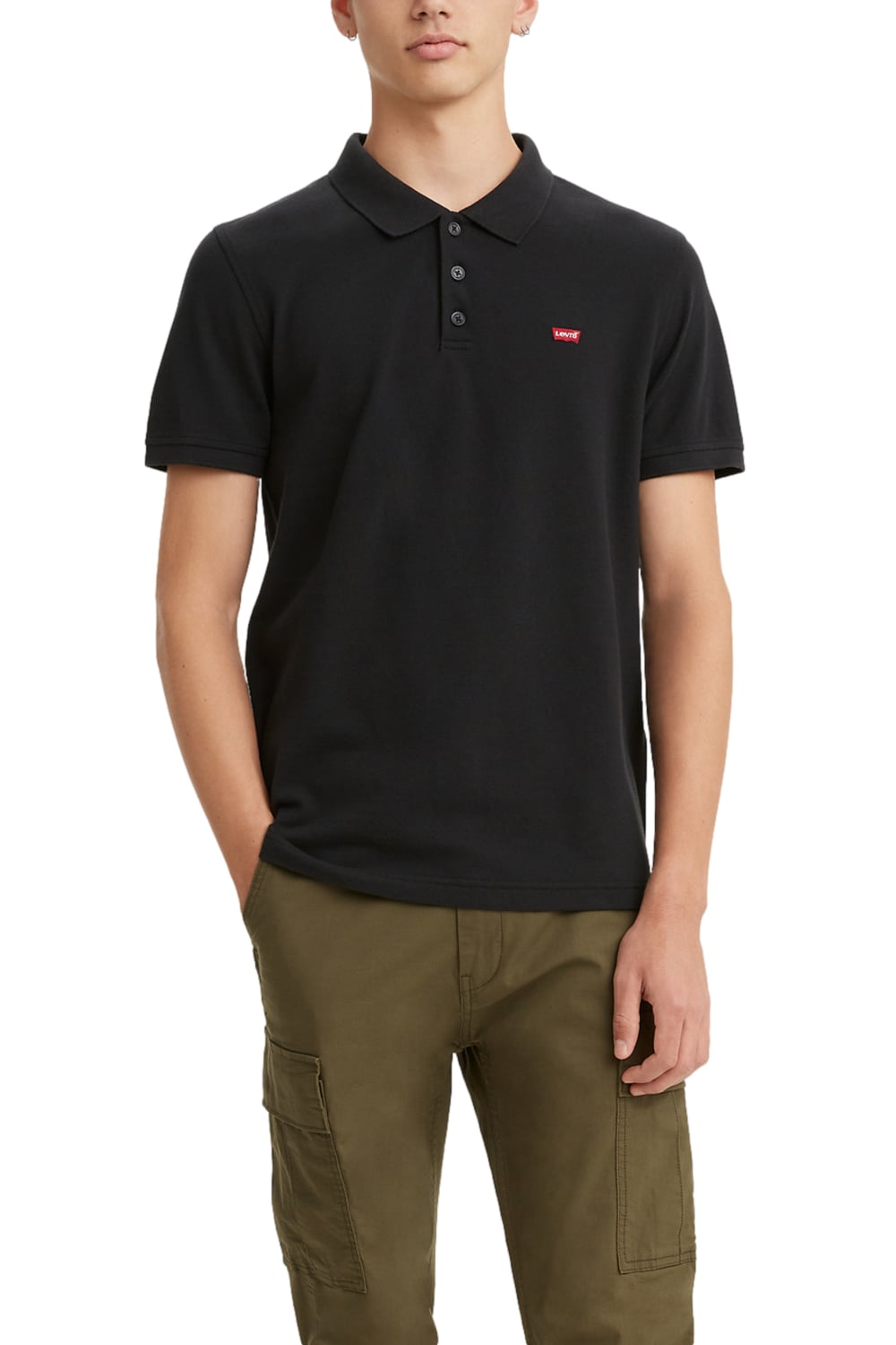 POLERA HOMBRE REGULAR FIT LISA CON LOGO NEGRO LEVIS 35883-0007 - 1