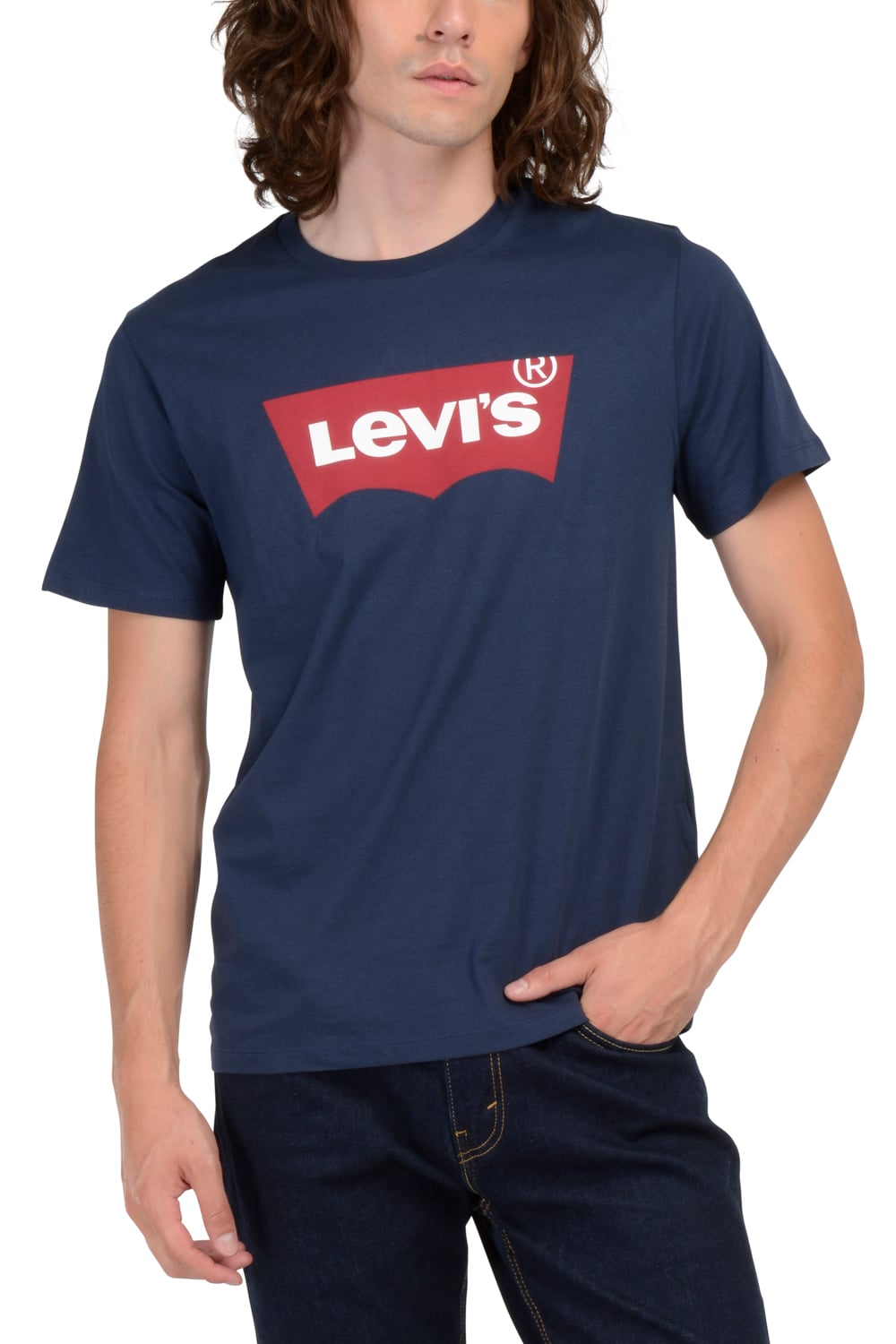 POLERA HOMBRE REGULAR FIT LISA LOGO AZUL LEVIS 17783-0139 - 1