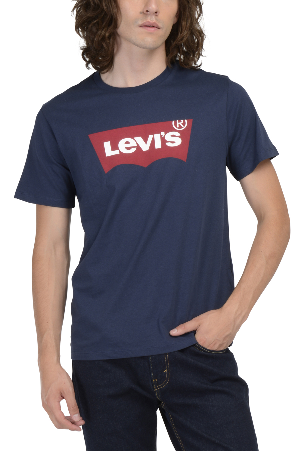 POLERA HOMBRE REGULAR FIT LISA LOGO AZUL LEVIS 17783-0139 - 1