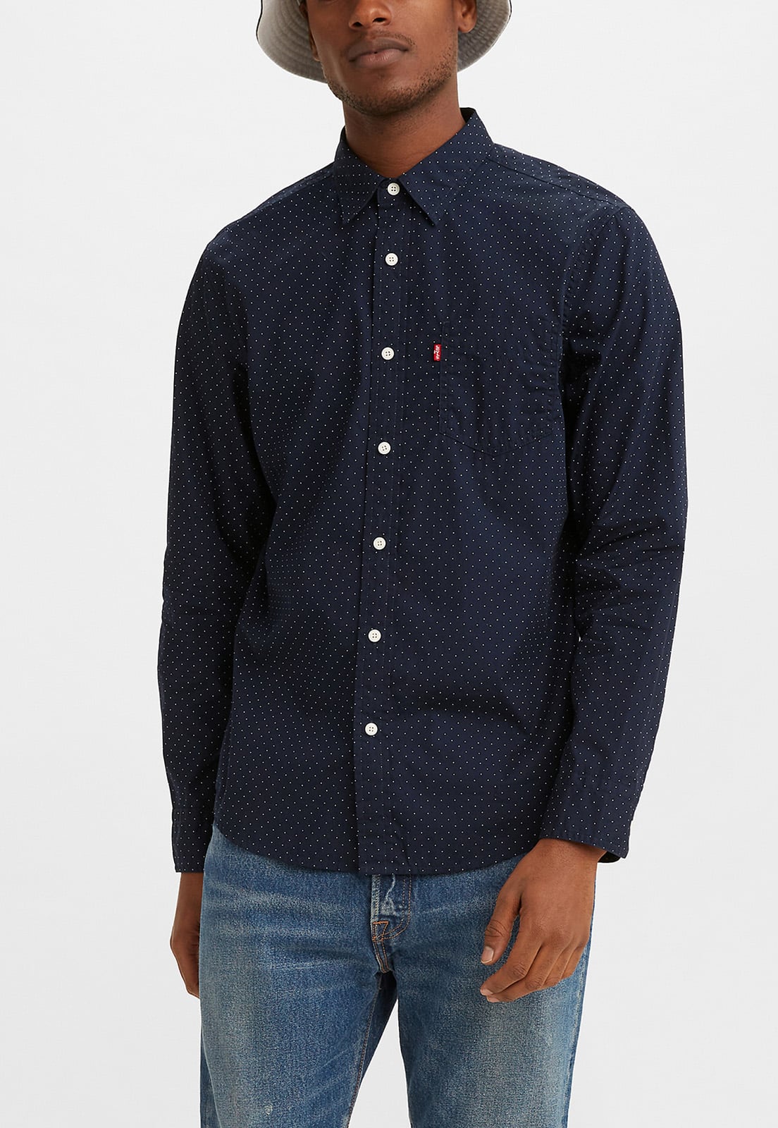 CAMISA PUNTOS HOMBRE REGULAR FIT AZUL LEVIS 85748-0067 - 1