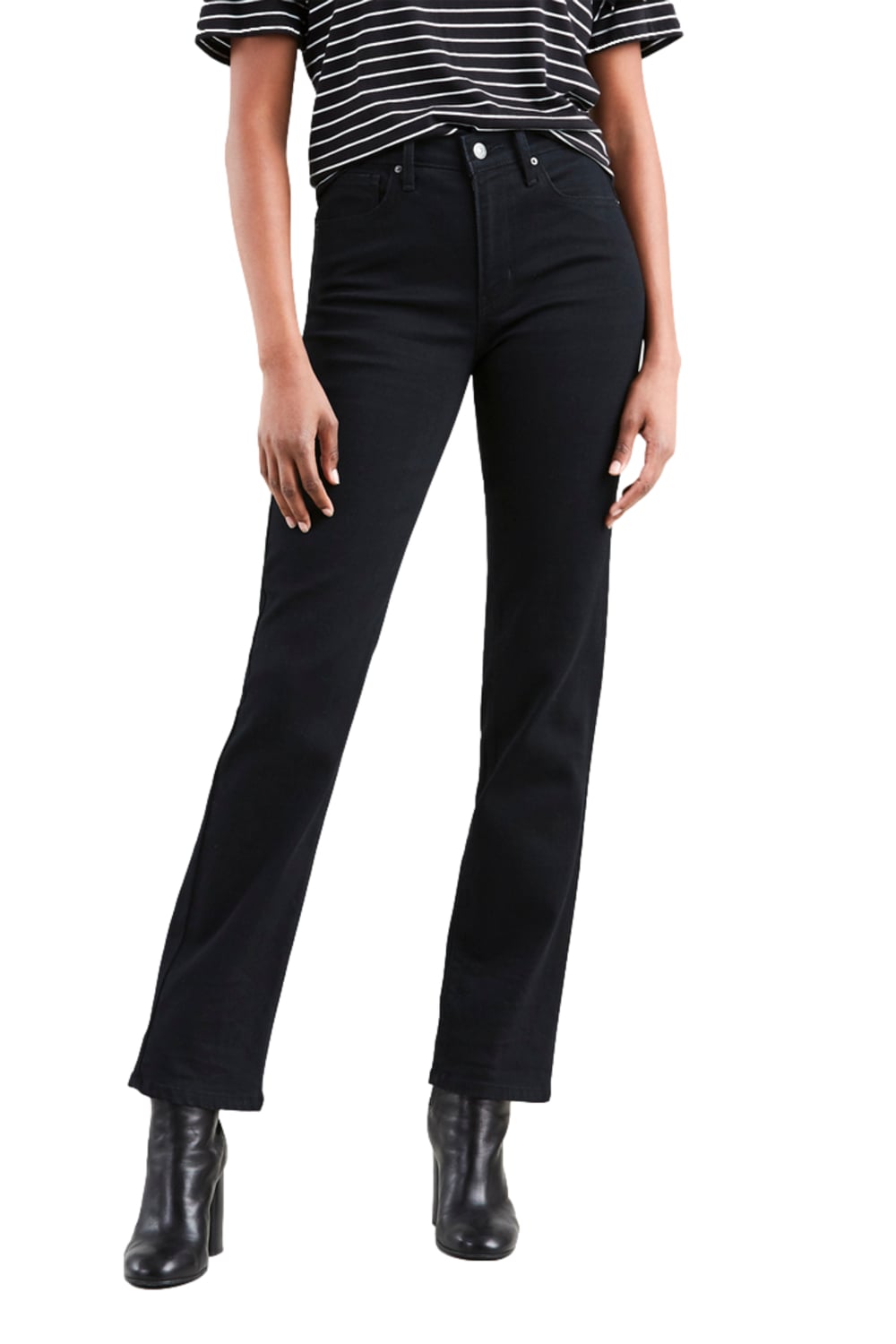 JEANS MUJER 724 HIGH RISE STRAIGHT NEGRO LEVIS 18883-0016 - 1