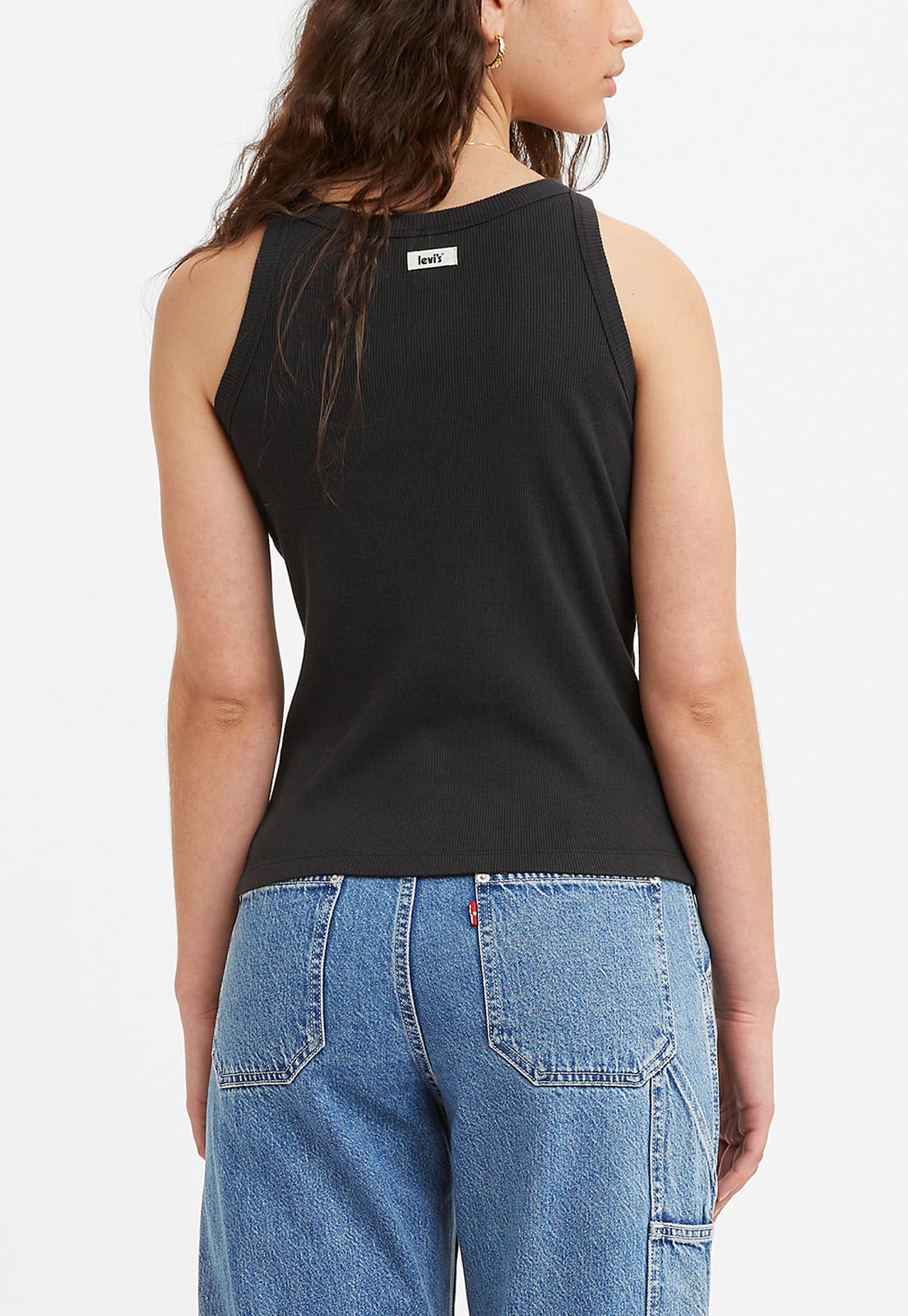 POLERA MUJER ESSENTIAL RACER TANK NEGRO LEVIS A3381-0001 - 2