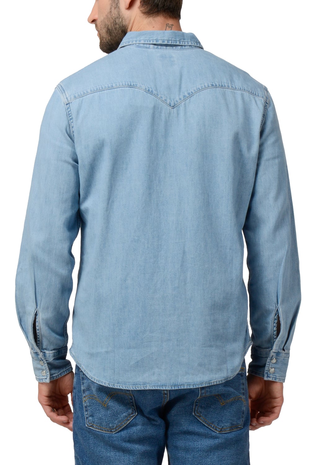 CAMISA HOMBRE REGULAR FIT JEAN CLASSIC WESTERN AZUL LEVIS 85745-0074 - 3