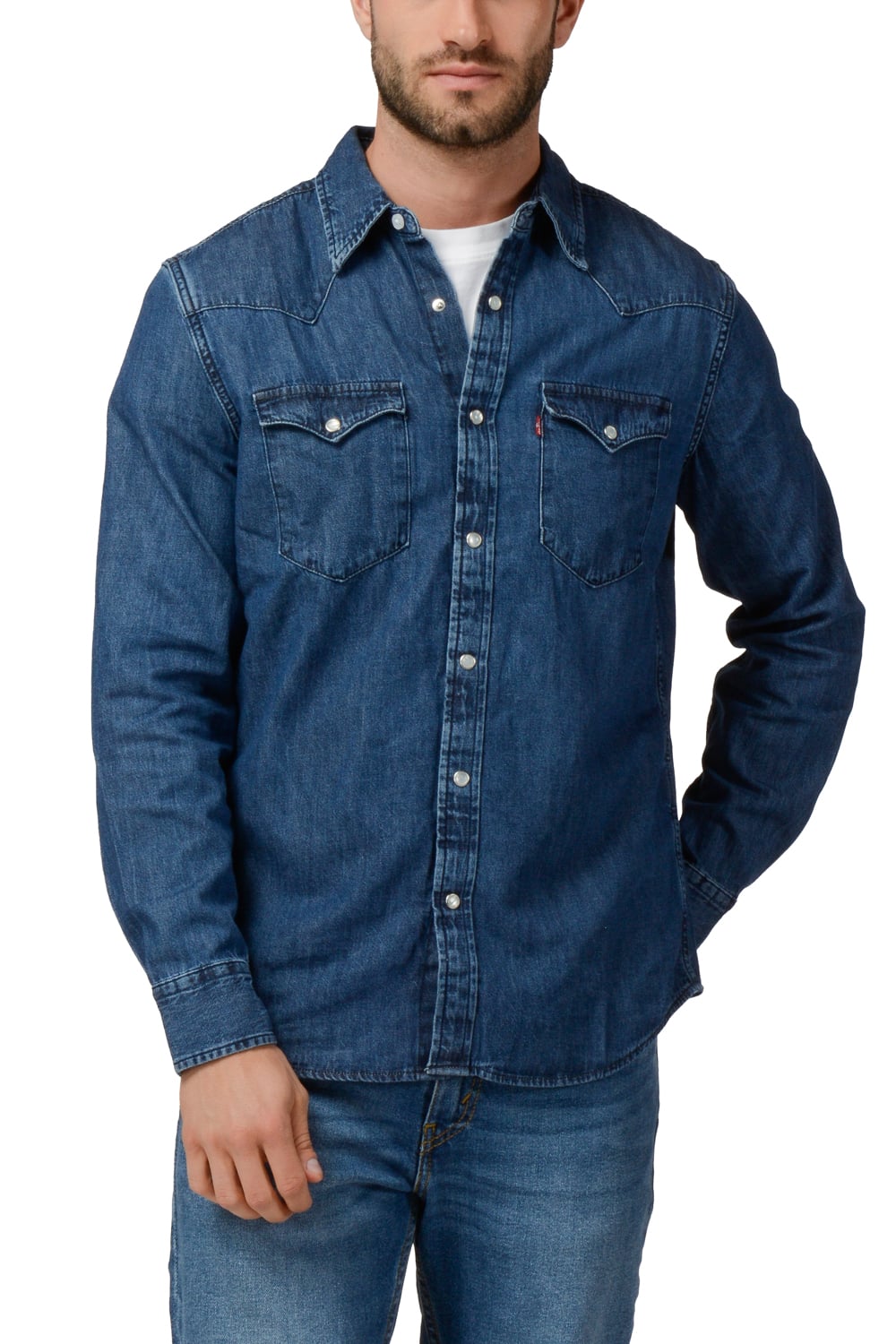 CAMISA HOMBRE REGULAR CLASSIC WESTERN AZUL LEVIS 85745-0073 - 1