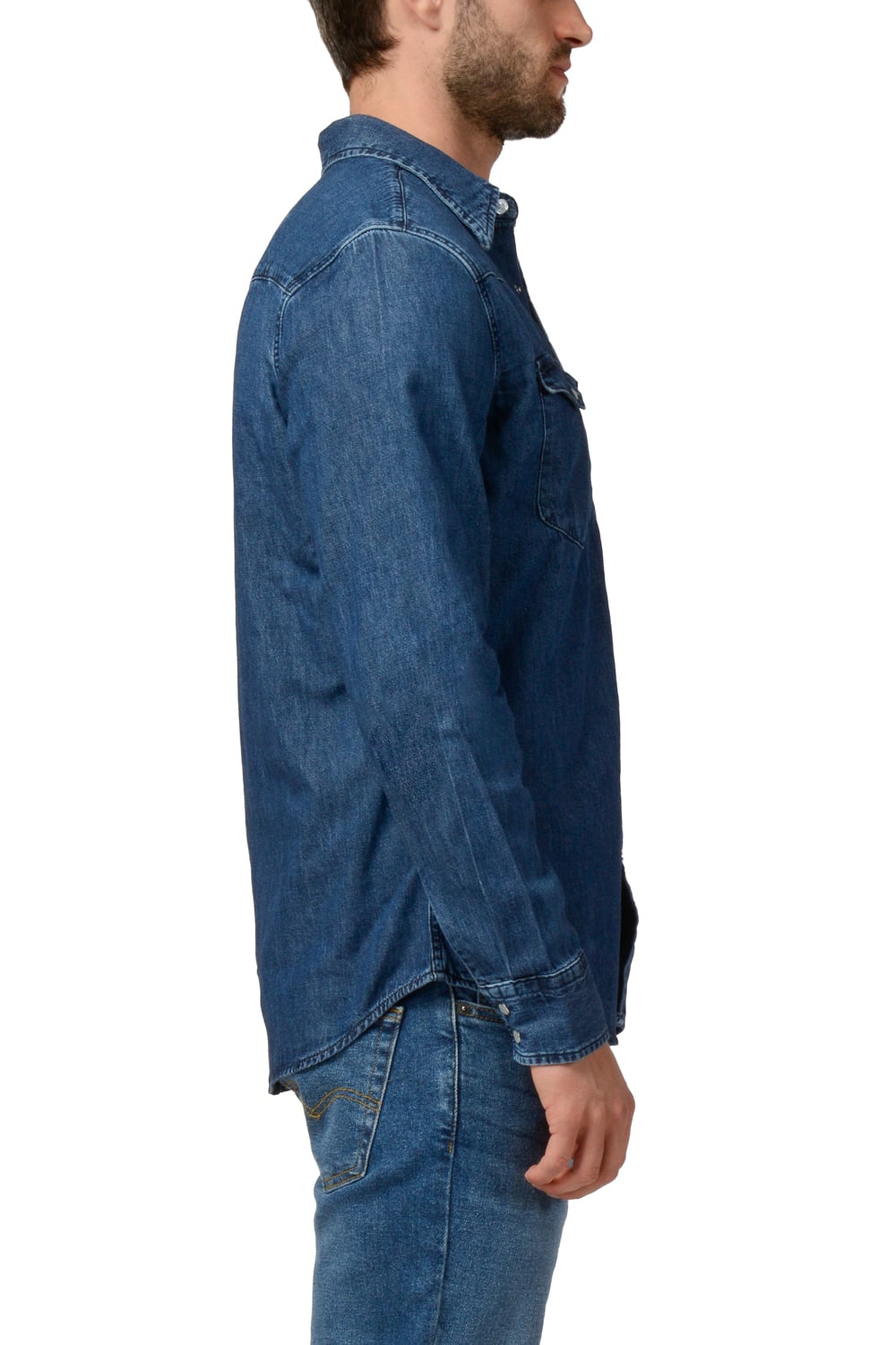 CAMISA HOMBRE REGULAR CLASSIC WESTERN AZUL LEVIS 85745-0073 - 2