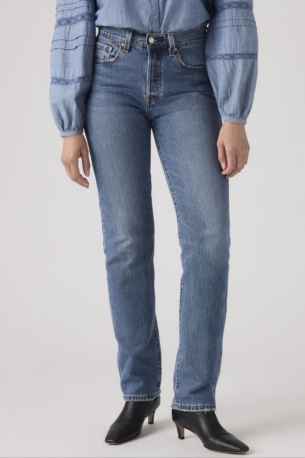 JEANS MUJER 501 AZUL ORIGINAL FIT LEVIS 12501-0396 - 1