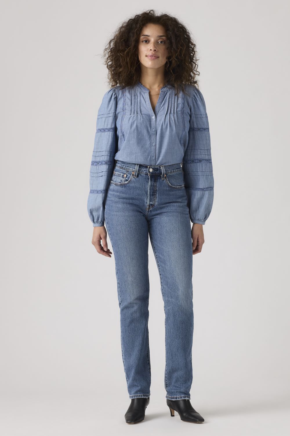 JEANS MUJER 501 AZUL ORIGINAL FIT LEVIS 12501-0396 - 3