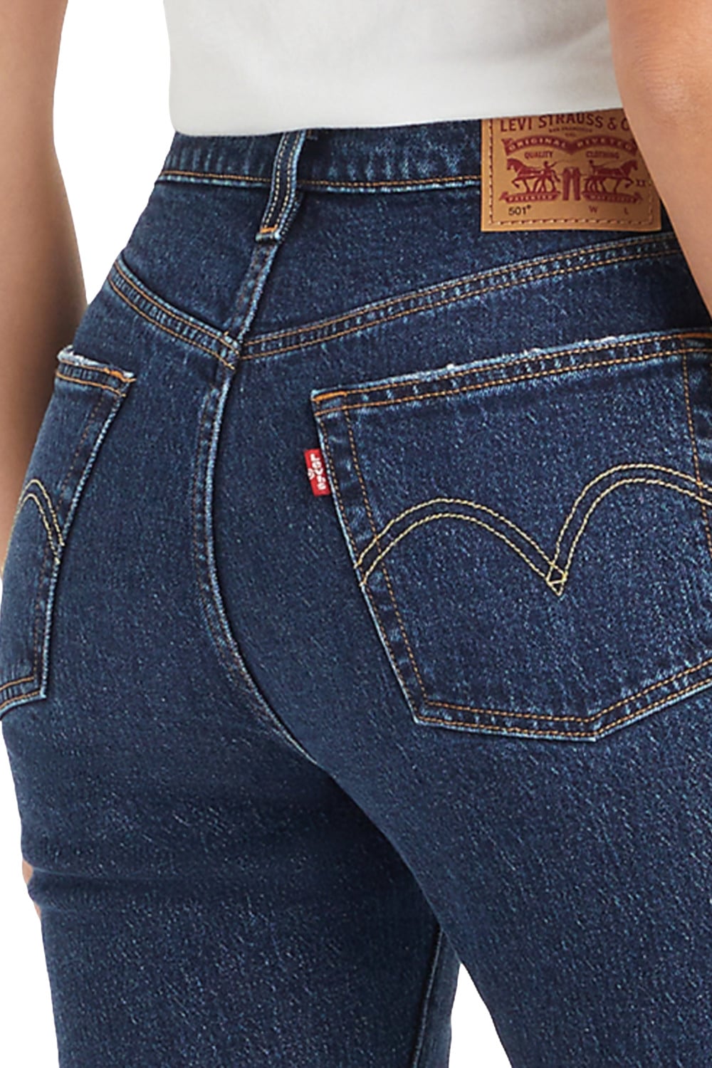 JEANS ALGODÓN MUJER LEVIS AZUL 12501-0526 501 ORIGINAL FIT - 4