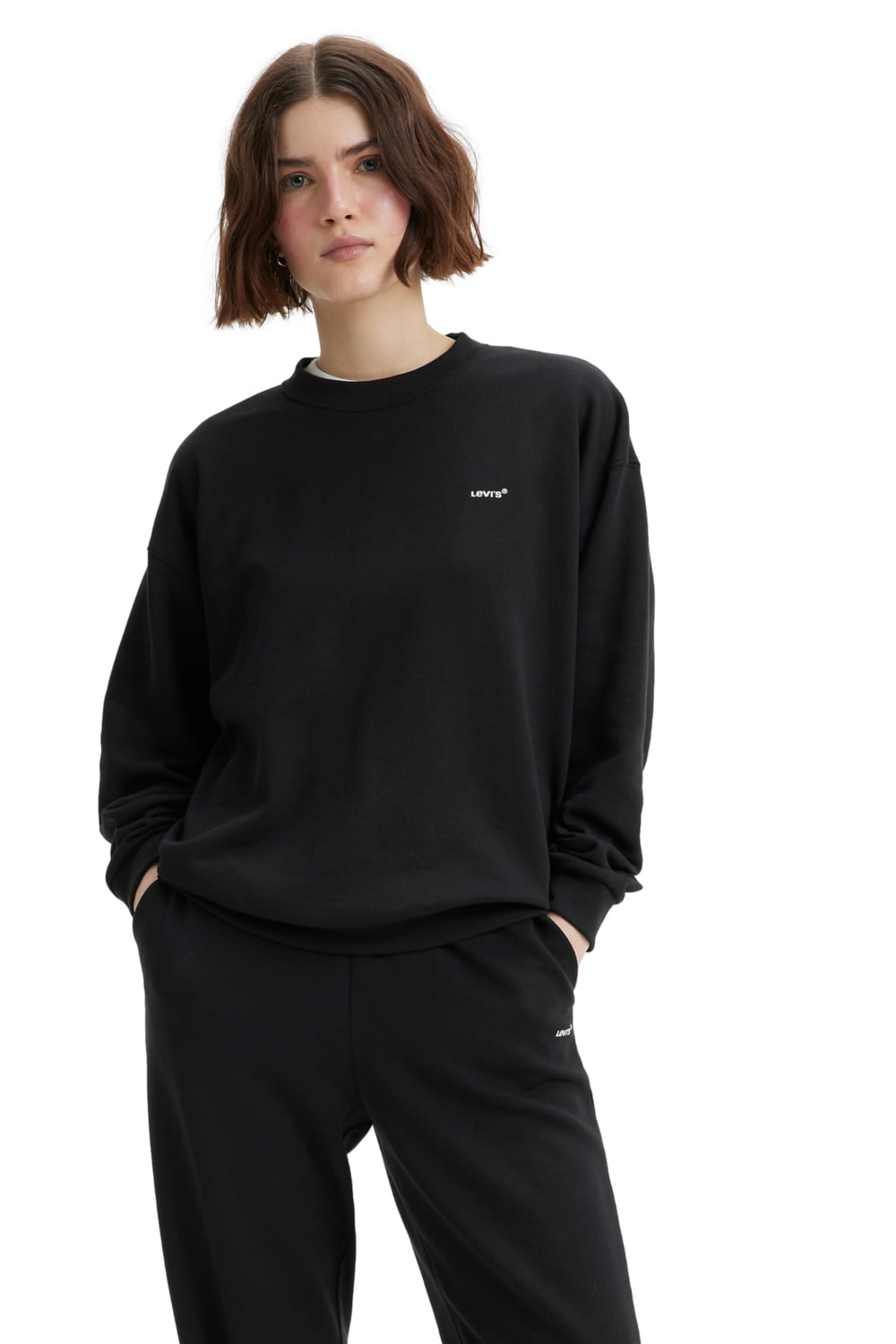 POLERON MUJER REGULAR FIT EVERYDAY MINI LOGO NEGRO LEVIS A5942-0004 - 1