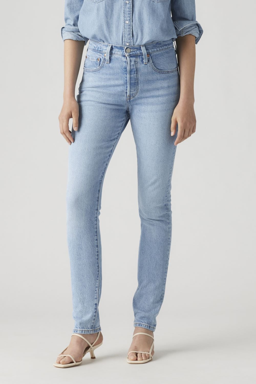 JEANS ALGODÓN MUJER LEVIS AZUL 29502-0117 501 SKINNY - 1