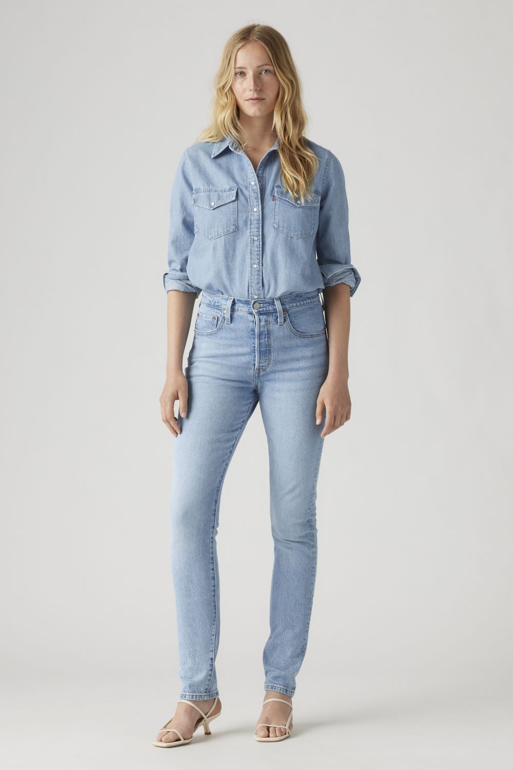 JEANS ALGODÓN MUJER LEVIS AZUL 29502-0117 501 SKINNY - 2