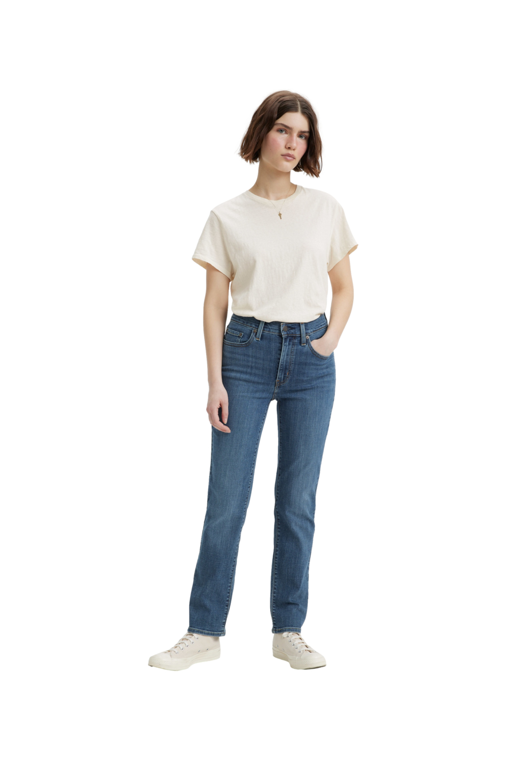 JEANS MUJER 724 HIGH RISE STRAIGHT AZUL LEVIS 18883-0238 - 4