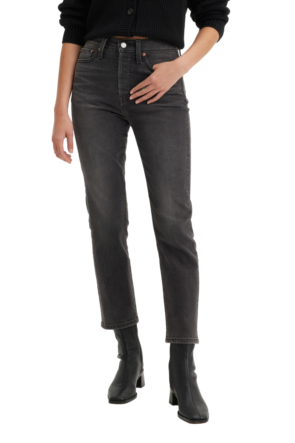 JEANS MUJER WEDGIE STRAIGHT NEGRO LEVIS 34964-0206 - 1