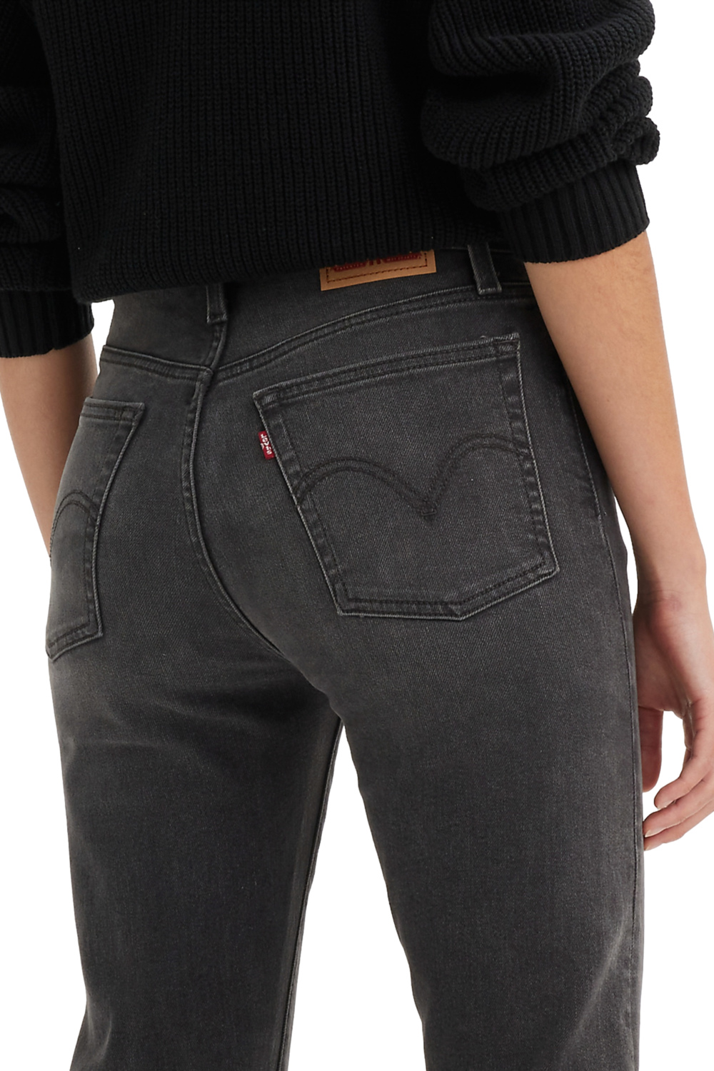 JEANS MUJER WEDGIE STRAIGHT NEGRO LEVIS 34964-0206 - 4