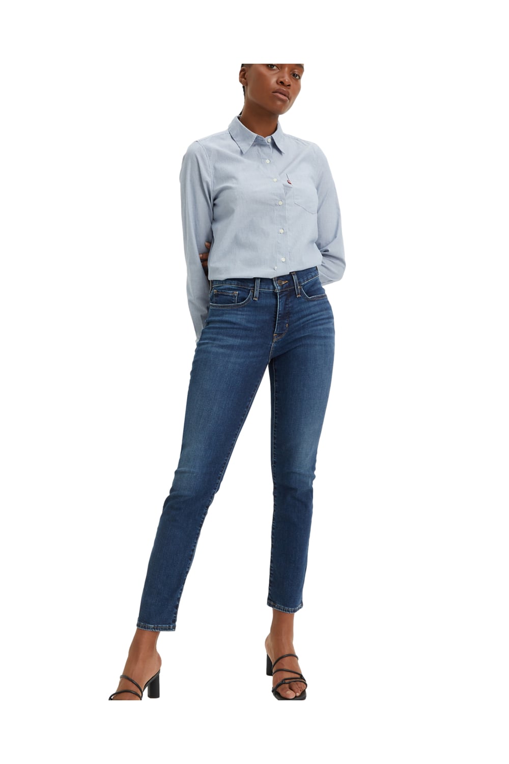JEANS MUJER 314 SHAPING STRAIGHT AZUL LEVIS 19631-0161 - 4