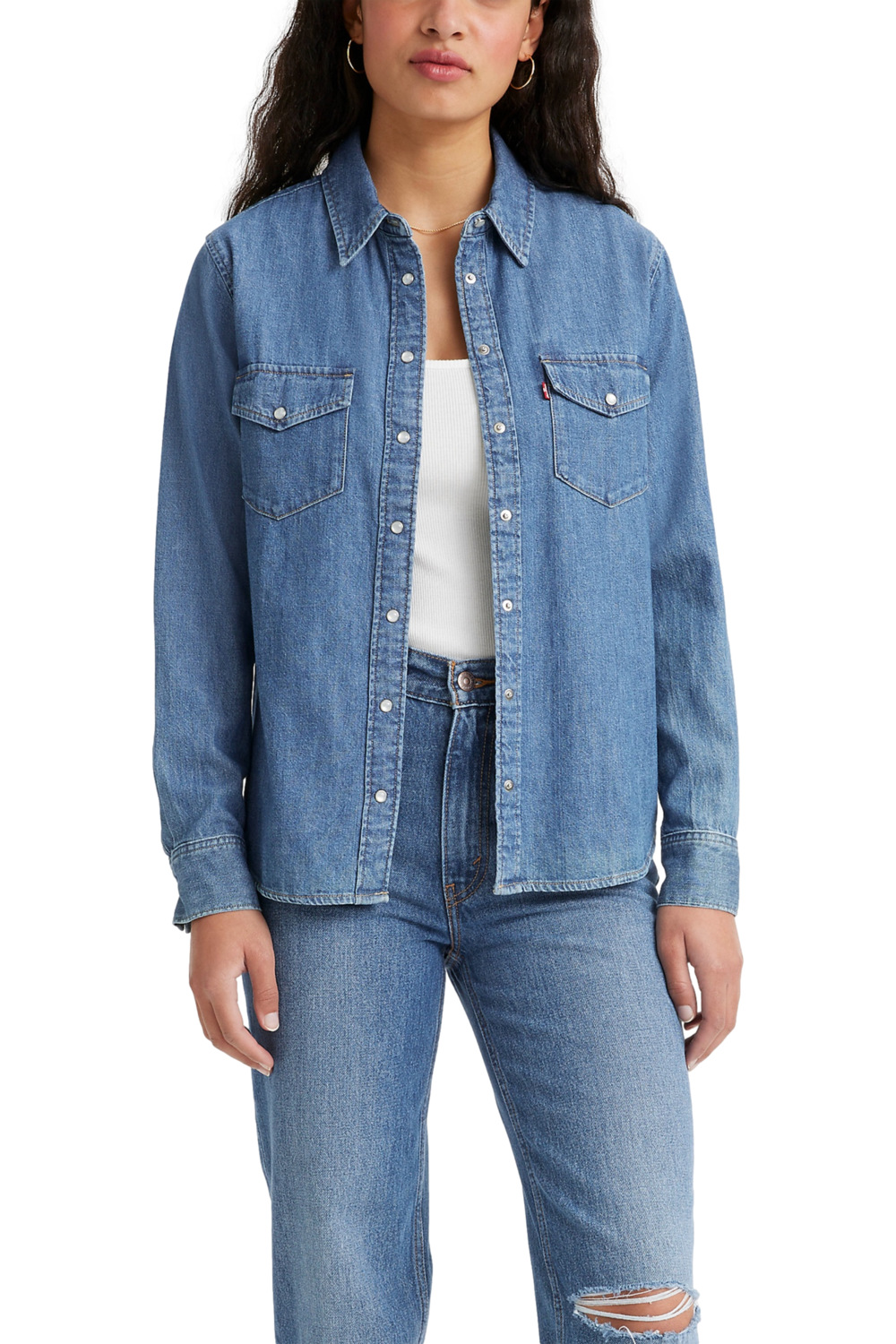 CAMISA ALGODÓN MUJER LEVIS AZUL ICONIC WESTERN 16786-0017 - 1